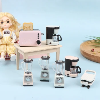 1: 12 Lutka hiša mini dekoracijo simulacije kuhinji, električni model lutka igrača