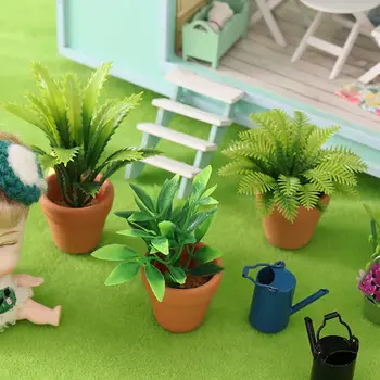1:12 Lutke Mini Mini Drevo Lončnice Za Zelene Rastline V Lonec Lutka Hiša Pohištvo Doma Dekor Simulacije Posajenih Rastlin