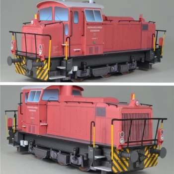 1:35 Obsega nemški Dizel Lokomotive za večkratno aktiviranje G700C Papir Model Komplet Ročno izdelanih Igrač