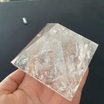 100% Naravni Pregleden Quartz Crystal Piramida Jasno, Reiki Healing Naravno bela kristalno Piramido, surov kamen za poliranje