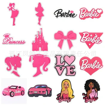 1pcs Eno Prodaje Serije Barbie Čevlje, Sponke Moda Cute Anime Risanke Sandali PVC Primerna Oprema Crox Jibz Čare Dekleta Darila