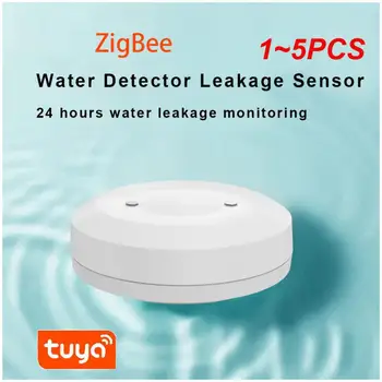 1~5PCS ZigBee Povezava Voda Poplavi Puščanje Uhajanje Potopni Senzor, Detektor Prekoračitev Nepremočljiva Smart Home Security Zaščita