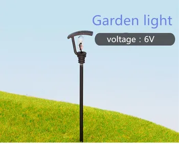 20 kos LED dvorišče svetilke tip 1:100 black dvorišče zasnovo krajine, sam glavo svetilka luč model