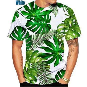 2023 Novih Moških Hawaiian Majica Kratek Sleeved 3d Tiskanih Palm Motiv Unisex Vrh Tee Majica