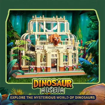 2788PCS Dinozaver Muzej gradniki Park Dinozavrov Svetu Street View Model Opeke Namizja Zaslona Božična Darila Otroci Igrače