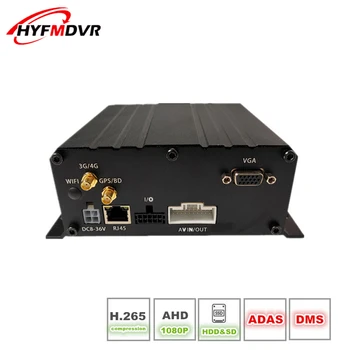 4 Kanalni HD 1080P Avto Avtobus Mobilne Dvr Podporo 4G GPS DSM ADAS MDVR