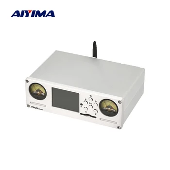 AIYIMA Hifi Digital SD Bluetooth QCC5125 Igralec Preamp Dvojno VU Merilnik Ravni Zvoka ES9038Q2M Dekoder DSD256 Za Ojačevalnike