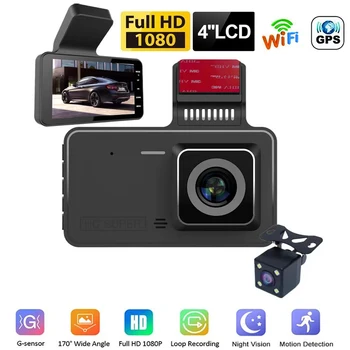 Avto DVR WiFi Full HD 1080P Dash Cam Vozila Fotoaparat Pogon Video Snemalnik Night Vision Auto Dashcam GPS Logger Avto Accessorie