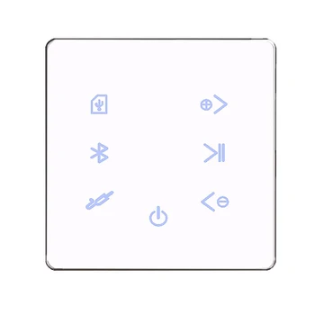 Bluetooth Ojačevalnik v Steno, USB, SD, Glasbeni Plošči Pametni Dom(Bela)