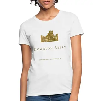 Downton Abbey Logotip Highclere Grad ženska T-Majica z dolgimi rokavi