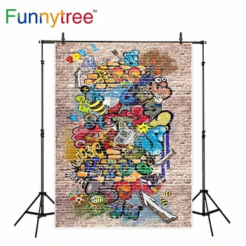 Funnytree ozadje za fotografski studio zid grafiti letnik poklicno ozadje photocall photobooth foto prop