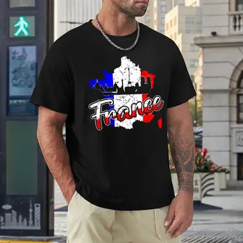 Harajuku République Française Francija Zastavo (15) T-shirt Gibanje Tshirt Hipster Grafični Fitnes Eur Velikost