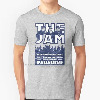 Jam Na Paradiso ( Stiski Design ) Majica Bombaž 6XL Post Punk Nov Val Jam Paul Akciji Glasbe Britanski Mod, Ki
