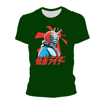 Kamen Rider Grafični T Shirt za Moške Kul 3D Modelov Prikriti Rider Natisnjeni T-shirt Otrok Tee Srajce Harajuku Modna Ženska Oblačila