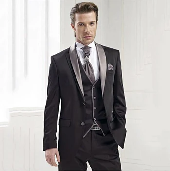 Klasične Črne Obleke, Moški Dvojni Prsi Formalnih Poslovnih Jopič Poroko Ženina Jopičem Banket 2 Kos Suknjič Hlače Kostum Homme