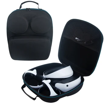 Kovček za PS VR2 Šok absorpcije Prenosni Izvajanje Vrečko za Shranjevanje Dvojno Zadrgo za PS5 VR2 Shranjevanje Pribor