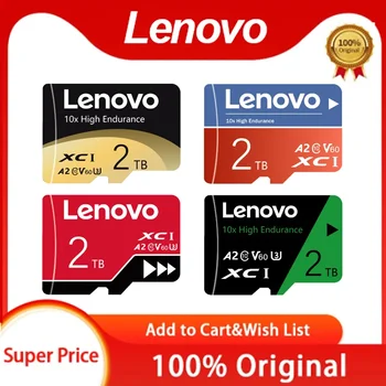 Lenovo 2TB Flash Pomnilniško Kartico Micro TF Kartico SD Class10 1TB 512GB 128GB 256GB Visoke Hitrosti A2 Flash kartica SD Card Za Nintendo Stikalo Ps4