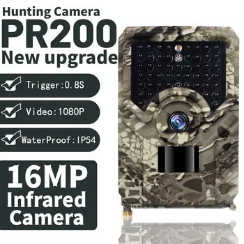 Lovske Kamere Foto Past PR-200-PRO HD 1080p 16MP Divje Nočno Vizijo 120 Stopinj Pot Video Scouting Igre