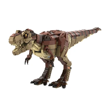 MOC Jurassic Dinozaver gradniki Tyrannosaurus Rex Gradnike Modela Določa Fant Igrače Otrok zbirateljske igrače Darila