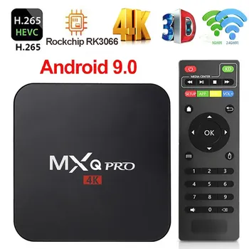 MXQpro Smart TV Box 4K HD Android 9.0 Rockchip RK3066 2.4 G/5 G WIFI 3D Video Predvajalnik za Domači Kino TV Box MXQ Pro Set Top Box