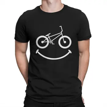 Nasmeh Majica s kratkimi rokavi Moški 100% Bombaž Priložnostne T-Shirt Crewneck BMX Racing Tee Majica Kratek Rokav Obleka Original
