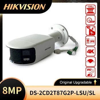 Original Hikvision DS-2CD2T87G2P-GVŽ/SL 4K 8MP POE Panoramski ColorVu AcuSense Stroboskopske Luči In Zvočni Alarm Bullet Omrežna Kamera