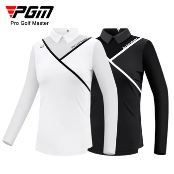 PGM Novi Golf ženska Oblačila Poletje Dolg Rokav T-shirt Dihanje Ledu Svile Elastične Nazaj Verige