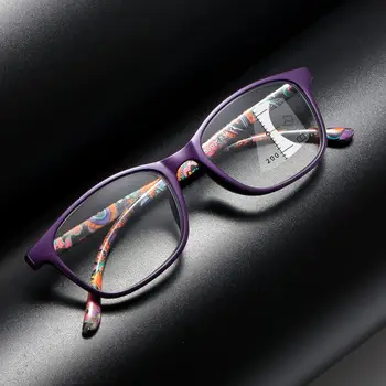 Plastični Obravnavi Očala Prenosni Pravokotnik Moč: 1.0~4.0 x Okvir Očal je Multifokalna Zoom Presbyopia Očala Bralci