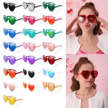 Poletje Srce Trendovska sončna Očala Srca v Obliki sončne Očala za Ženske Stranke Halloween Očala Cosplay UV400 Zaščito Očala