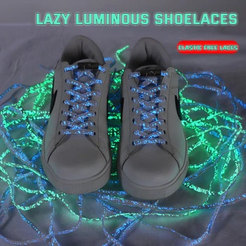 Pritisnite gumb Svetlobna Elastična Ne Kravato Shoelaces Udobno Magnetne Sponke Shoelaces za Superge Čevlji Leni Shoelaces