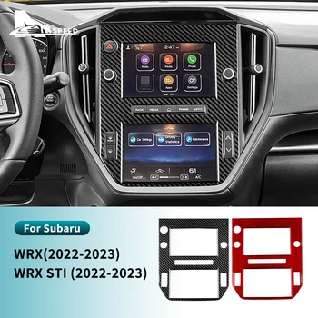 Resnično Težko Ogljikovih Vlaken Nalepke Za Subaru WRX/WRX STI 2022 2023 Avto Centralne Navigacijski Okvir Plošča Notranje Trim Dodatki
