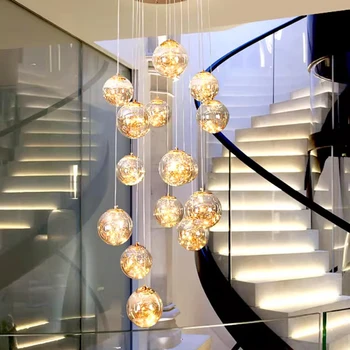 Sodobno dekoracijo doma kristalni lestenec, stopnišč Obesek lučka, dnevna soba Obesek, lučke, notranja razsvetljava
