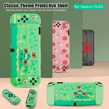 Srčkan Nintendo Stikalo OLED Lupini PC Primeru Zaščitno Ohišje Tanek Pokrovček Kože NS Swith OLED Igre Pribor