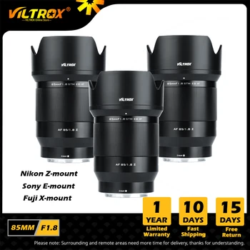 VILTROX 85mm II F1.8 Full Frame Portret) avtomatski Fokus (af Objektiv za Nikon Z Fuji X Sony E Objektiv Fujifilm X Nikon Objektiv Nastavek Fotoaparata Leča
