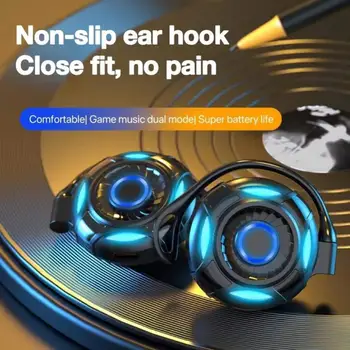 Viseče Ušesa Dotik upravljanje Glasbe Čepkov bluetooth, združljiva 5.2 TWS Slušalke Brezžične Šport Teče Slušalke s Svetlobo