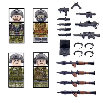 Vojaške Posebne enote Vojak Številke gradniki Mesto SWAT Policija Džungle Vojske Pištolo Orožje Ščit, Čelada MOC Opeke Boy Toy