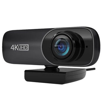 Webcam 4K Uhd 3840X2160P Webcam 800W slikovnih Pik Računalnik, Fotoaparat 120° Groothoek Spletna Kamera Izpolnjeni Microfoon
