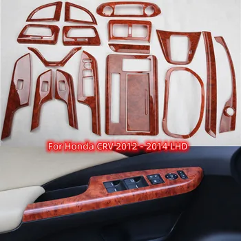 Za Honda CRV CR-V 2012 - 2014 LHD Avto Dodatki Dekoracijo Nalepke ABS Lesa Zrn Krmiljenje Whee Zraka sredinski Konzoli Plošča