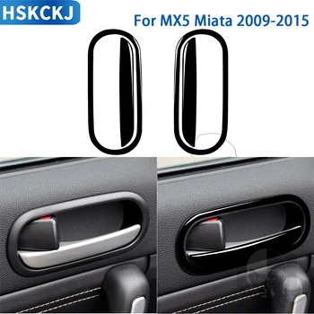 Za Mazda MX5 Miata 2009-2015 Dodatki Avto Črna Notranjost Orodja Vrat Ročaj Okvir Trim Nalepka, Plastična Dekoracijo