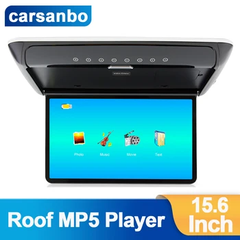 Carsanbo 15.6 Inch Streho Stropna 1080P Igralec z Dotik Tipka TFT, FM oddajnik Avto Monitor z vmesnikom HDMI, Barva Ozadja