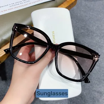 Luksuzna Anti-odsevni Očala Goggle Oculos UV400 Očala Prostem moška sončna Očala Moda Prevelik sončna Očala Retro Črna
